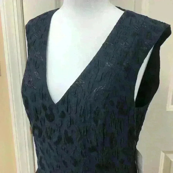 NWT BCBGMaxazria Hanneli Leopard-Jacquered Dress - Picture 10 of 12